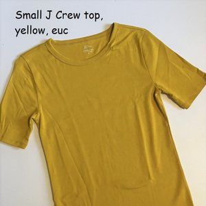 J Crew top, small, yellow